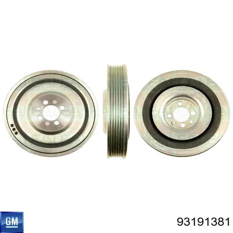 Шкив коленвала (демпфер) General Motors 93191381 цена, от 76.72 USD