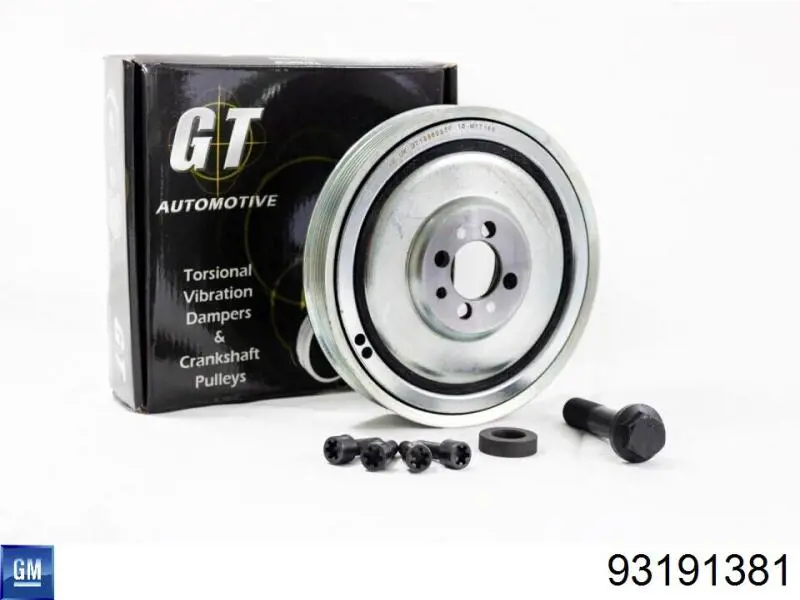 Купить 93191381 General Motors Шкив-демпфер коленвала