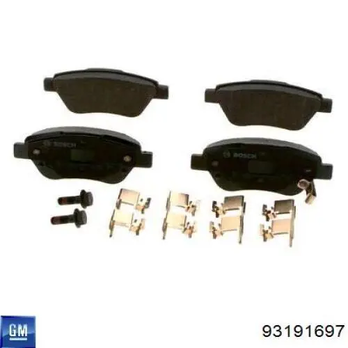 93191697 General Motors Колодки передние