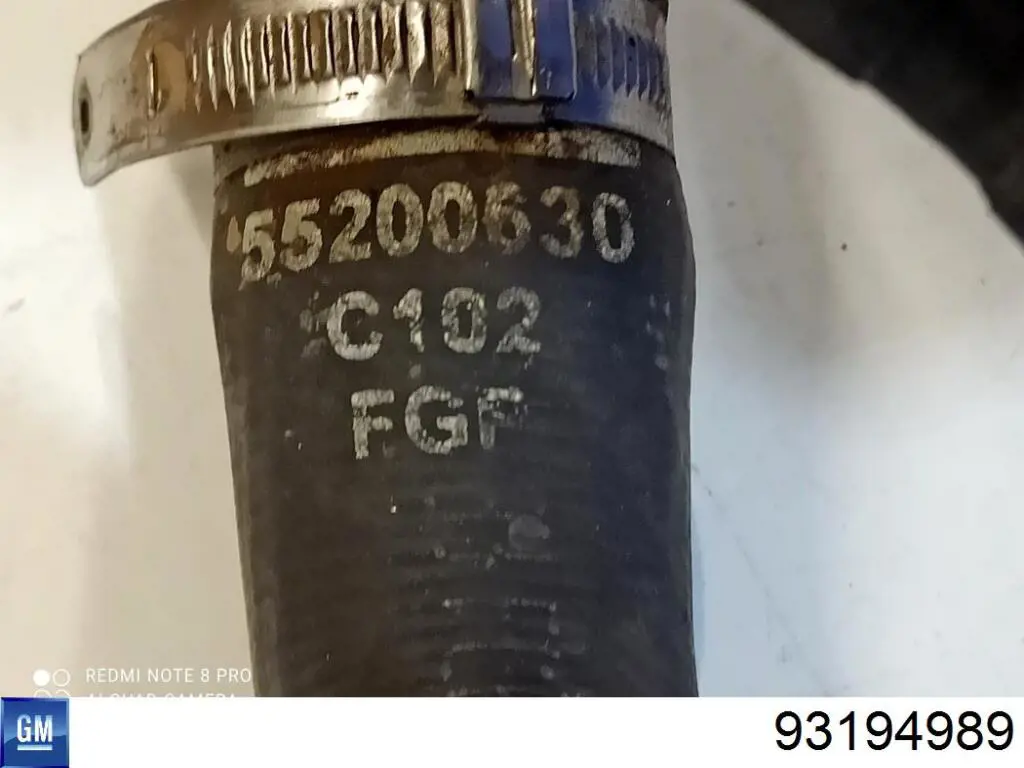 Шланг/патрубок системы охлаждения Opel 93194989 цена, от 39.14 USD