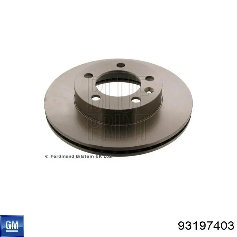 Тормоз дисковый передний General Motors 93197403 цена, от 81.61 USD