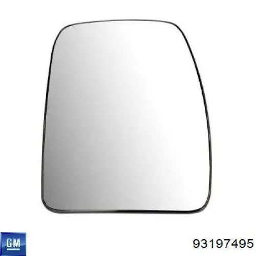 Стекло зеркала заднего вида, правого General Motors 93197495 цена, от 12.81 USD