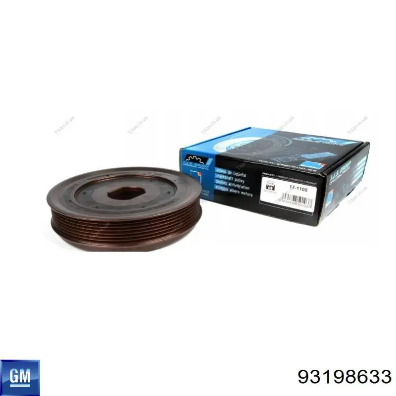 Шкив коленвала 93198633 Opel