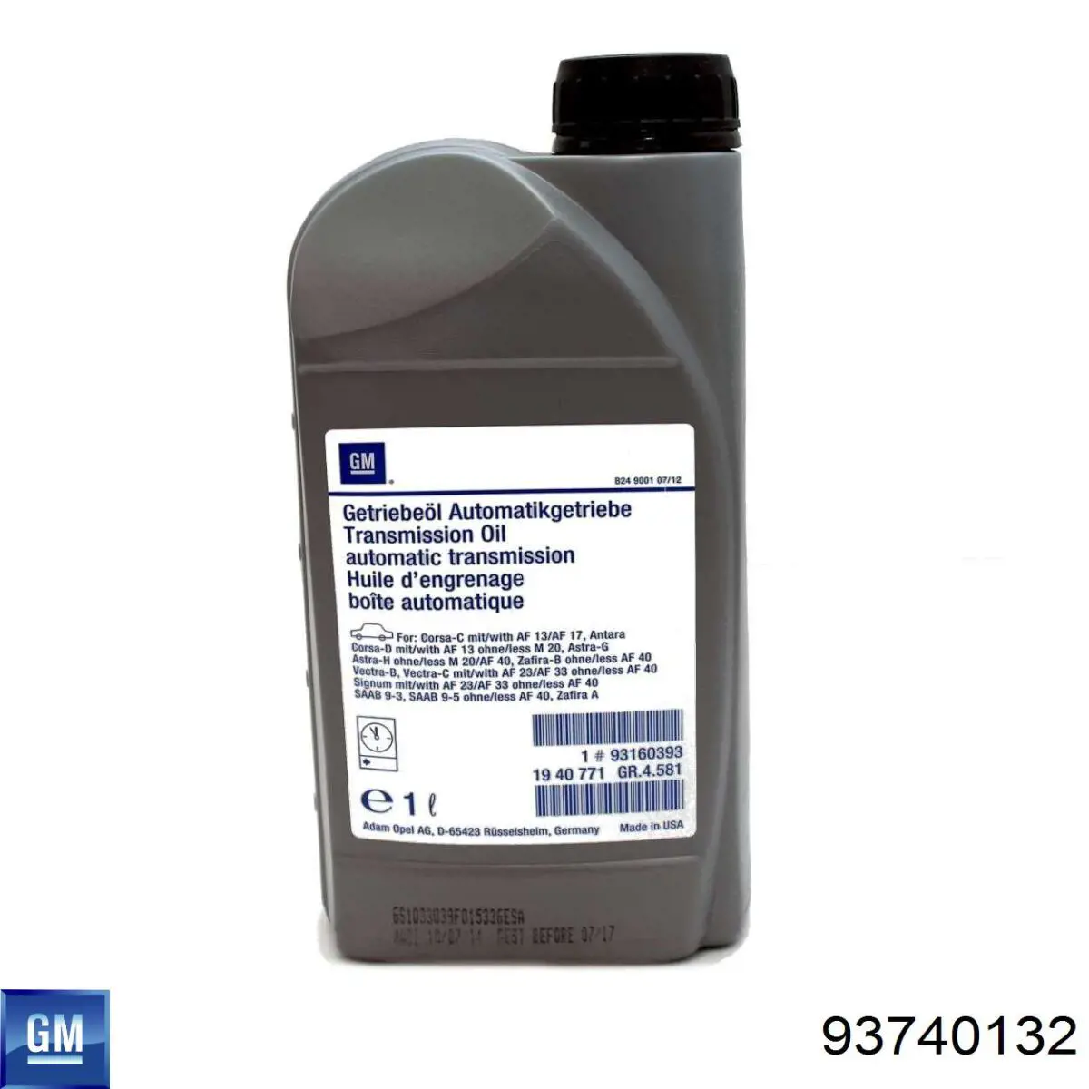 93740132 General Motors Масло в коробку передач