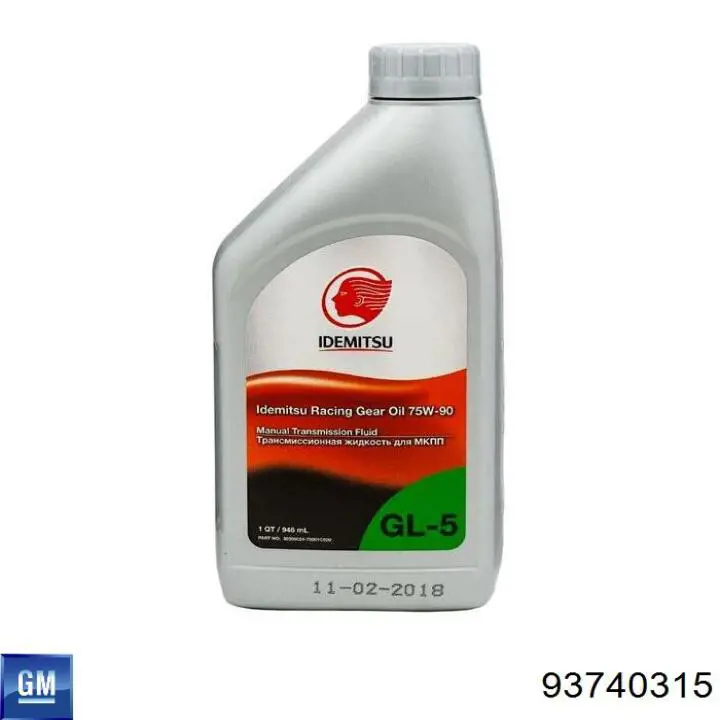 93740315 GM Aceite caja de cambios original y equivalente