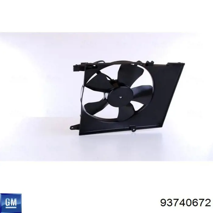 Вентилятор (крыльчатка) радиатора охлаждения на Шевроле Авео (Chevrolet Aveo) T200 хэтчбек