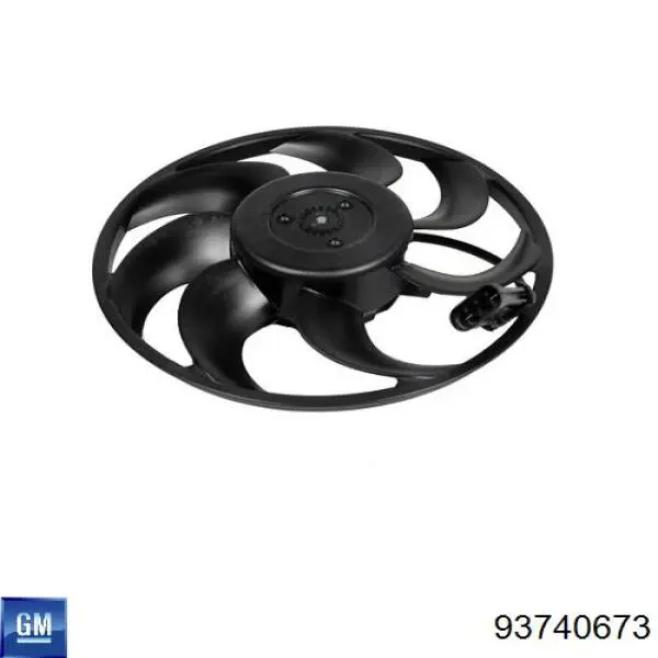 Купить 93740673 General Motors Крыльчатка радиатора охлаждения