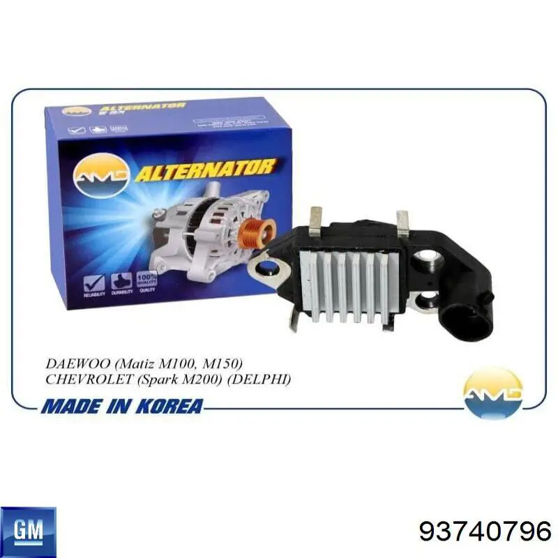 Реле зарядки генератора General Motors 93740796 цена, от 9.60 USD