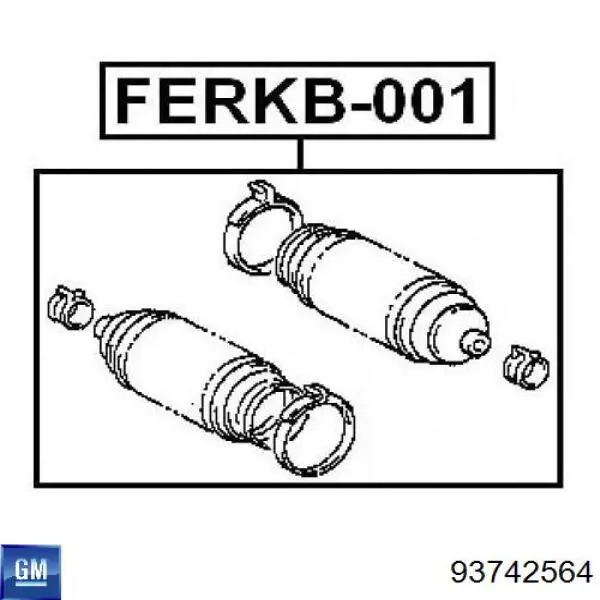 Купить 93742564 General Motors Чехол рулевого механизма