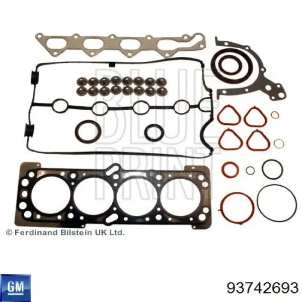 Полный комплект прокладок двигателя General Motors 93742693 цена, от 74.70 USD