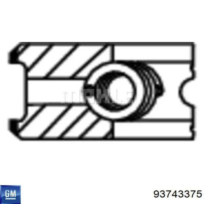 Anéis do pistão para 1 cilindro, STD. para Chevrolet Lacetti (J200)