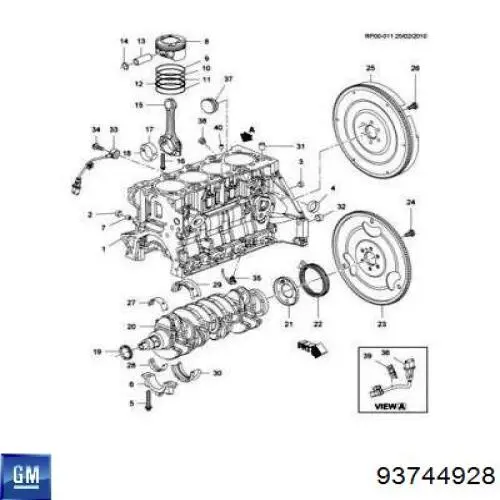  Opel 93744928 цена, от 104.05 USD