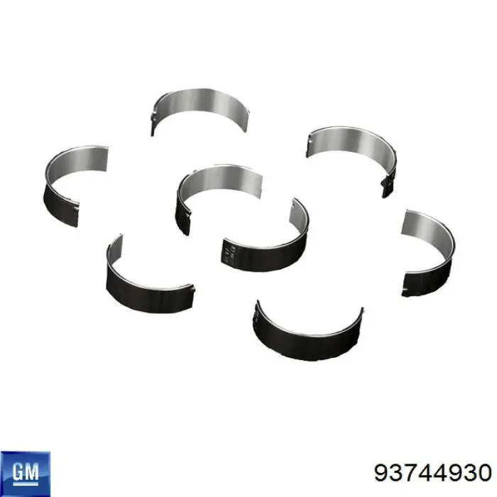 93744930 General Motors folhas inseridas de cambota de biela, kit, padrão (std)
