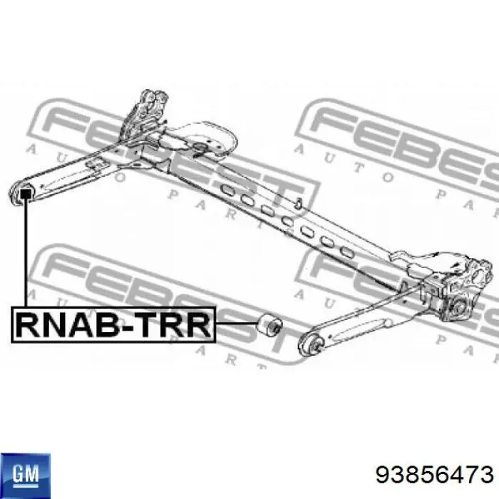 Сайлентблок задней балки (подрамника) 93856473 General Motors