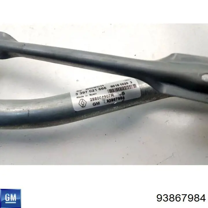 Купить 93867984 General Motors Фишка (разъем) мотора стеклоочистителя