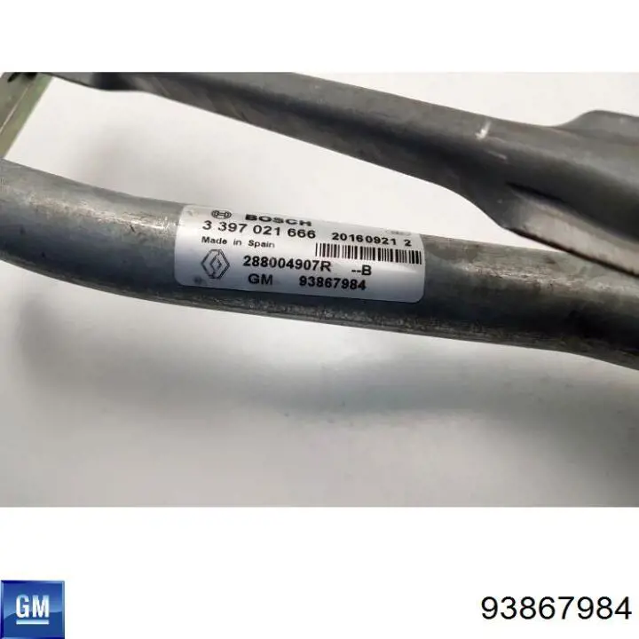 Фишка (разъем) мотора стеклоочистителя General Motors 93867984