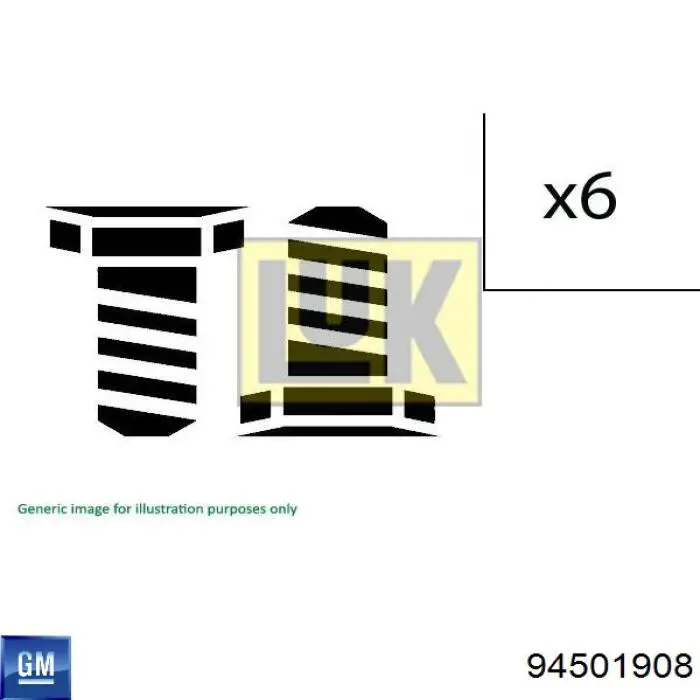 94501908 General Motors parafuso de fixação de volante