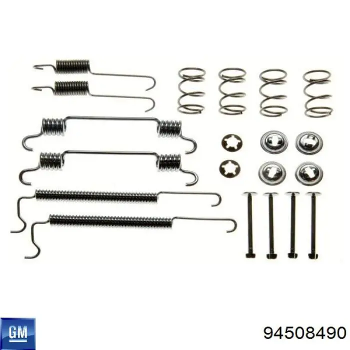 Монтажный комплект задних барабанных колодок 94508490 General Motors