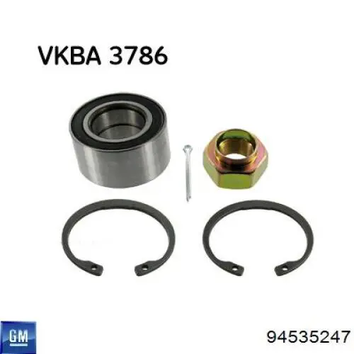Комплект подшипника ступицы колеса General Motors 94535247 цена, от 10.80 USD