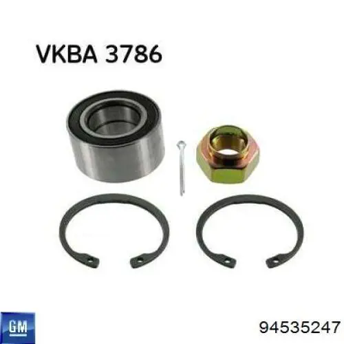 Комплект подшипника ступицы колеса General Motors 94535247 цена, от 10.80 USD
