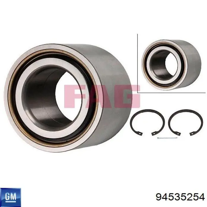 Підшипник маточини передньої 94535254 General Motors