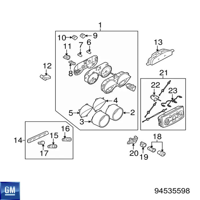 Лампочка накаливания General Motors 94535598 цена, от 1.11 USD