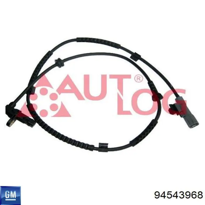 94543968 General Motors fio dianteiro esquerdo de sensor abs