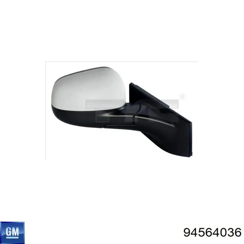 Стекло зеркала заднего вида, правого General Motors 94564036 цена, от 33.24 USD