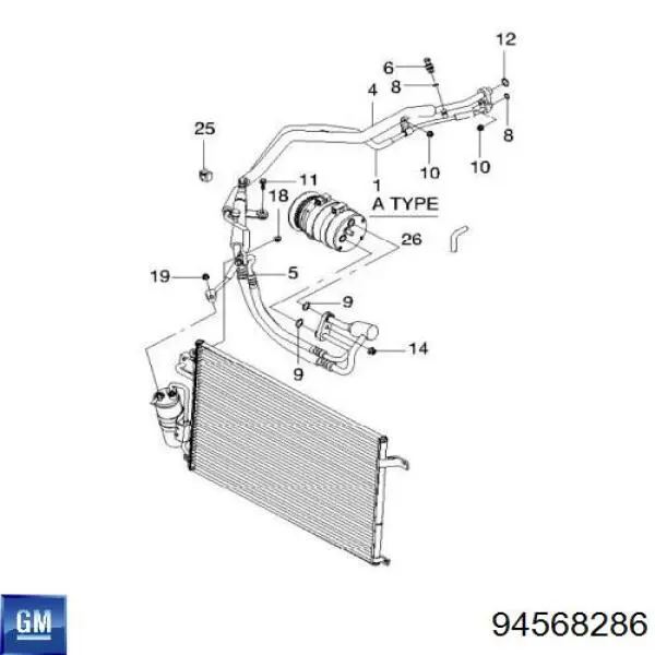 94568286 Opel 