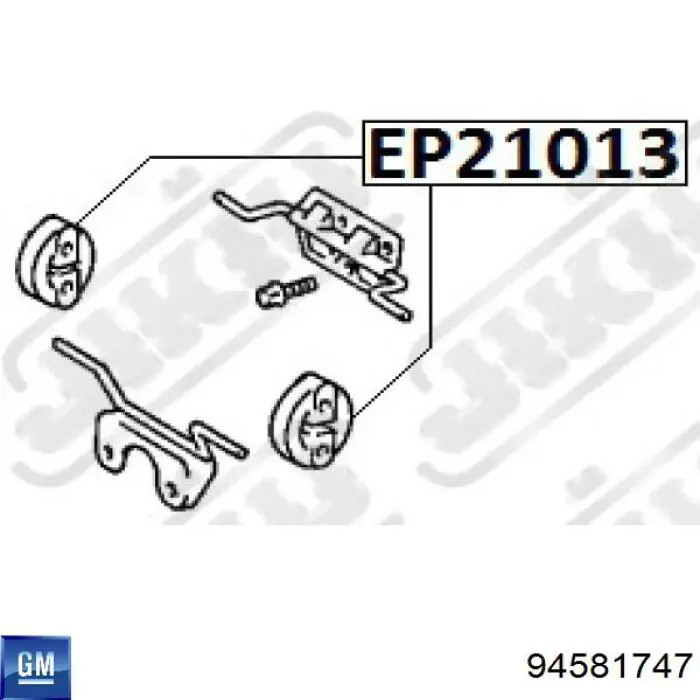 Подушки глушителя General Motors 1428179010