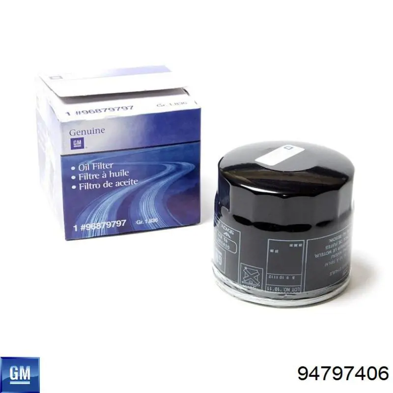 Filtro de aceite 94797406 General Motors