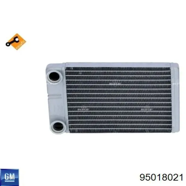 Радиатор печки (отопителя) General Motors 95018021