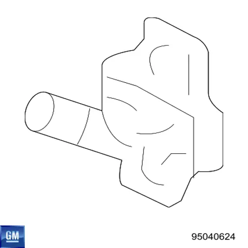 Петля-зацеп (ответная часть) замка двери передней 95040624 Opel