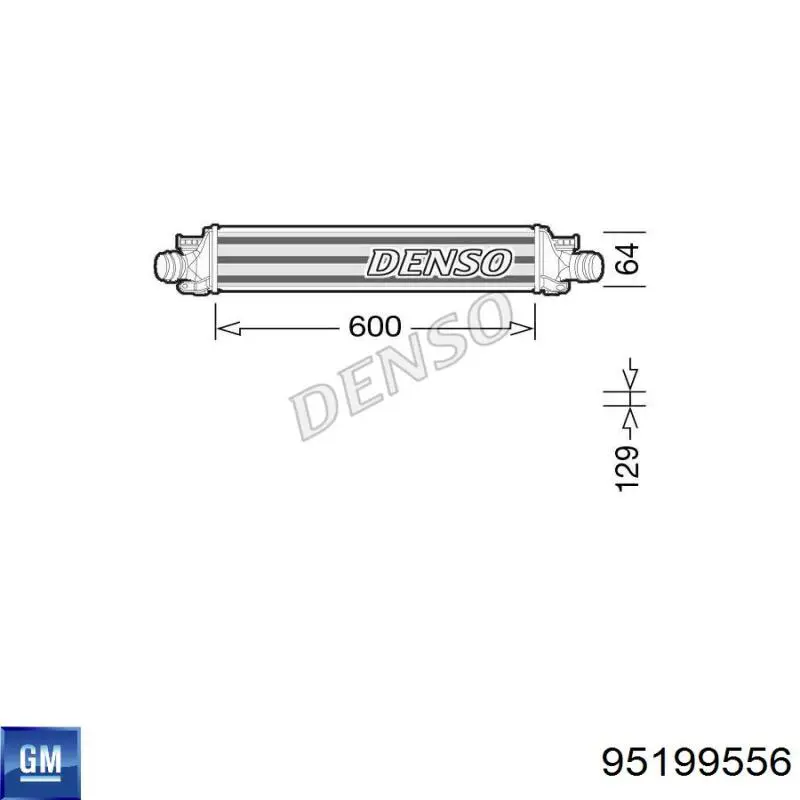 Интеркулер 95199556 General Motors