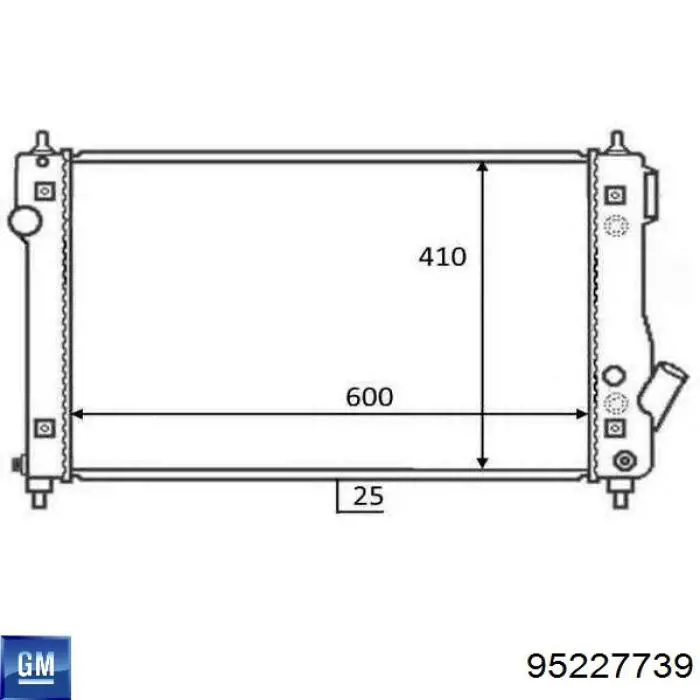 Радиатор 95227739 General Motors