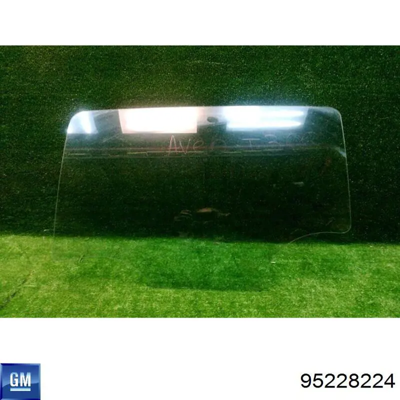 95228224 General Motors vidro da porta traseira direita