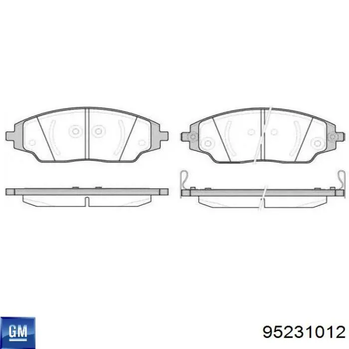 Колодки General Motors 95231012 цена, от 22.80 USD