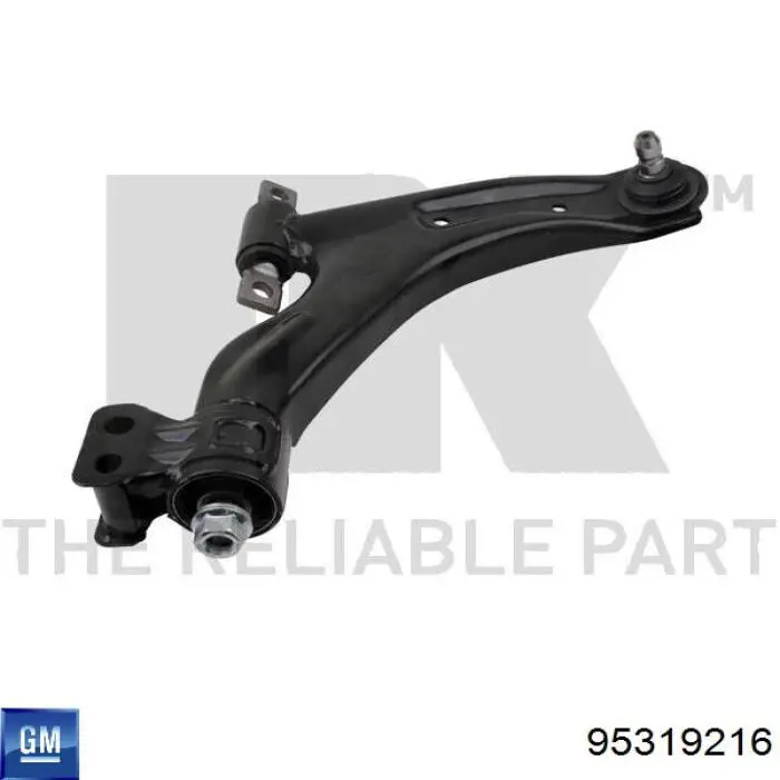 Правый рычаг передней нижней подвески General Motors 95319216 цена, от 57.41 USD
