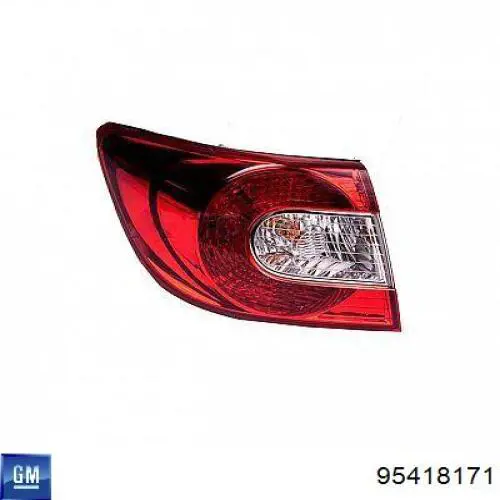 95418171 General Motors Противотуманнка задняя, левая