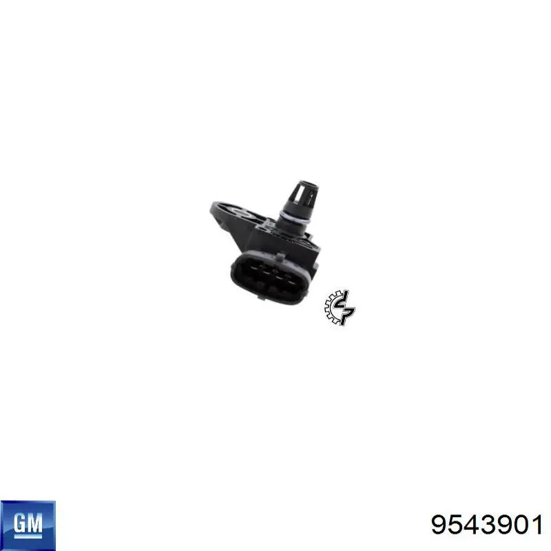 9543901 General Motors датчик давления во впускном коллекторе, map