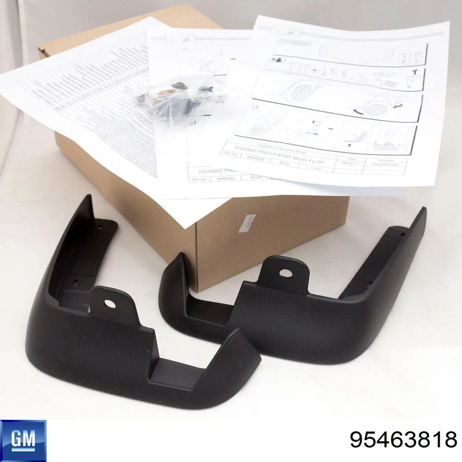 95463818 General Motors Комплект передних брызговиков