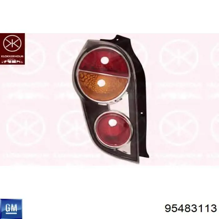 95483113 Peugeot/Citroen фонарь задний левый