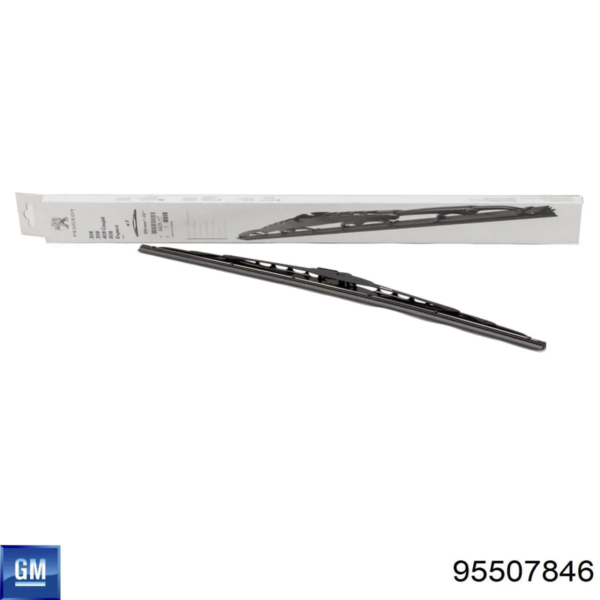 95507846 Peugeot/Citroen Резинка щетки стеклоочистителя водительская