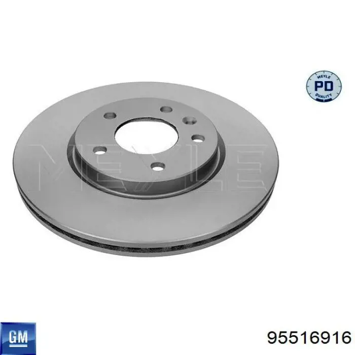 Передние тормозные диски 95516916 General Motors