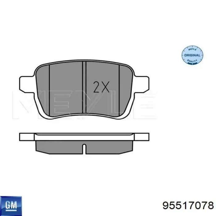 Колодки General Motors 95517078 цена, от 25.42 USD