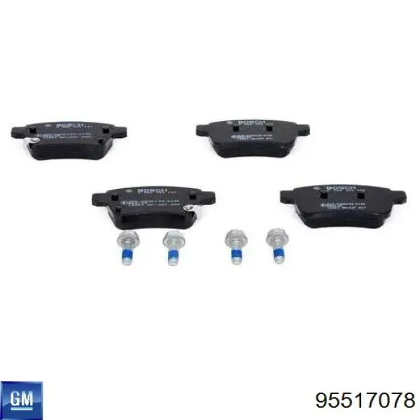 95517078 General Motors Колодки передние