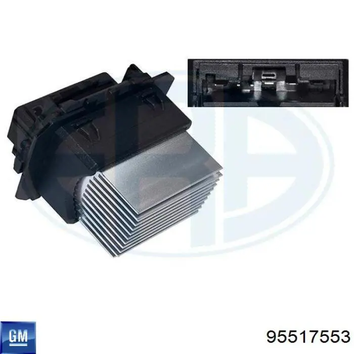 95517553 General Motors резистор (сопротивление вентилятора печки (отопителя салона))