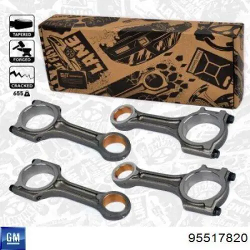 Купить 95517820 General Motors Комплект шатунных вкладышей