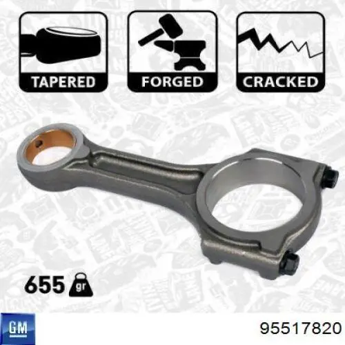 95517820 General Motors Комплект подшипников скольжения