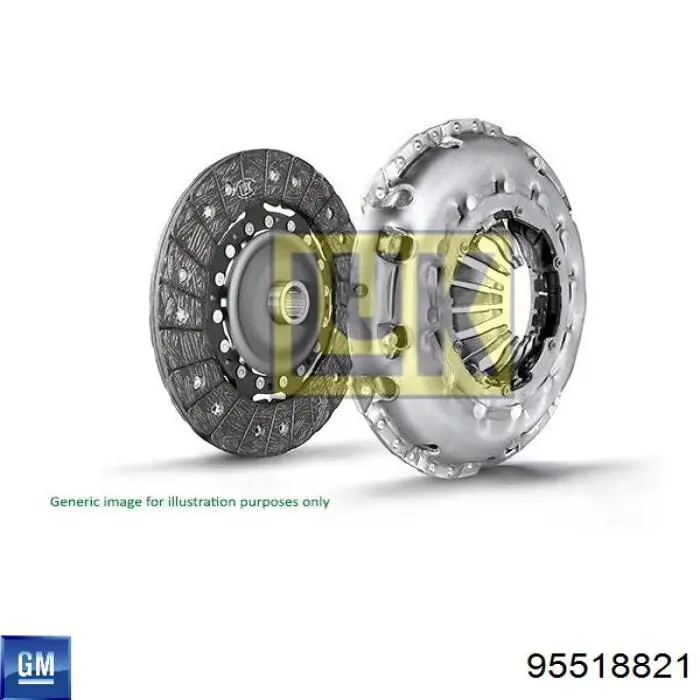 Комплект сцепления (3 части) General Motors 95518821 цена, от 279.36 USD